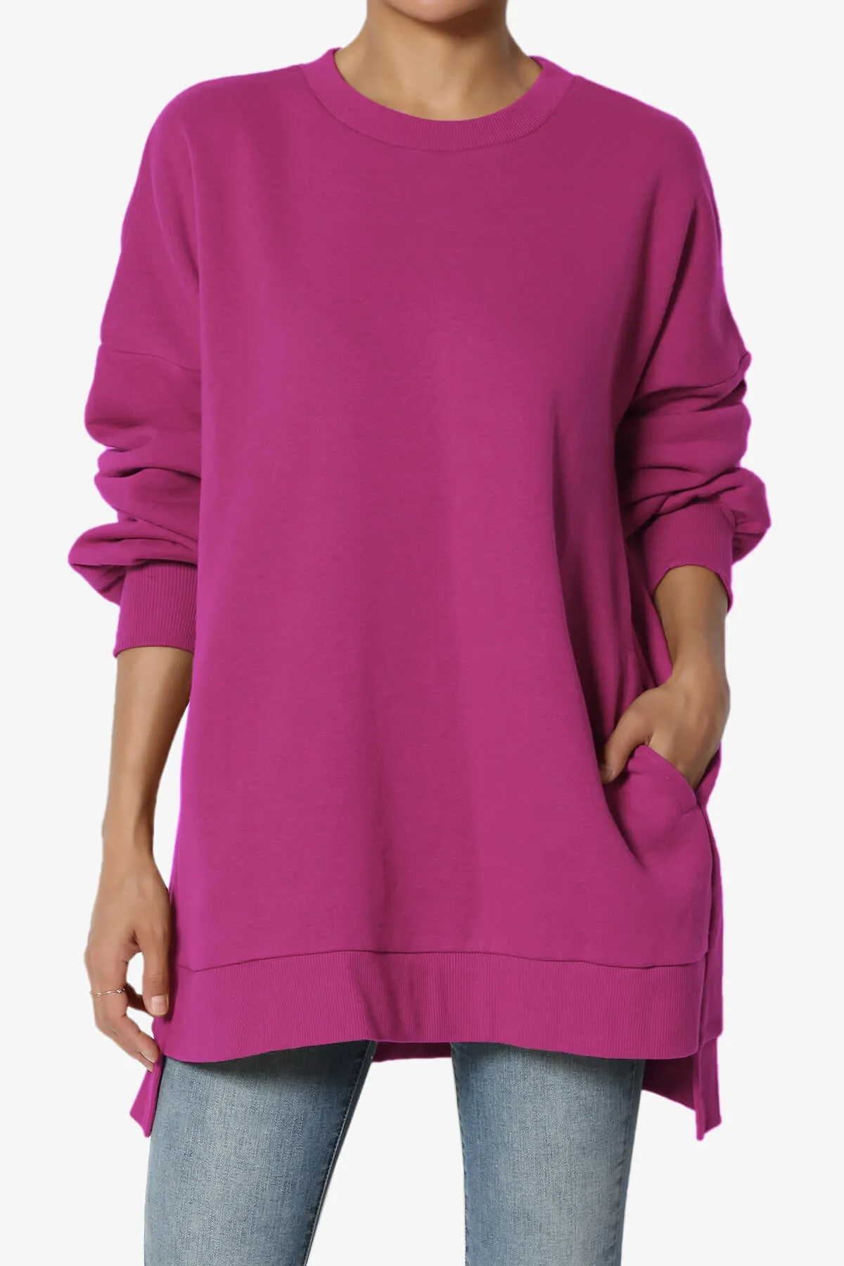 Revel Hi-Low Boyfriend Sweatshirts PLUS