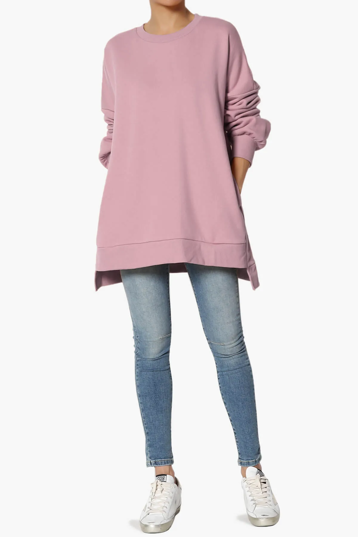 Revel Hi-Low Boyfriend Sweatshirts PLUS