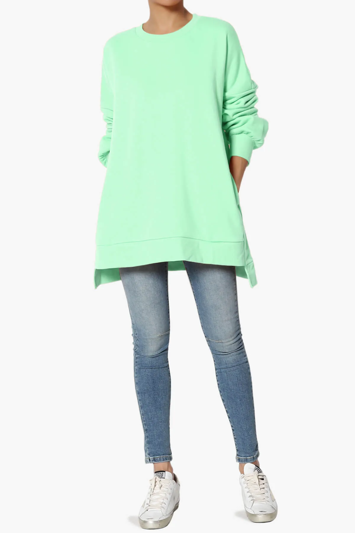 Revel Hi-Low Boyfriend Sweatshirts PLUS