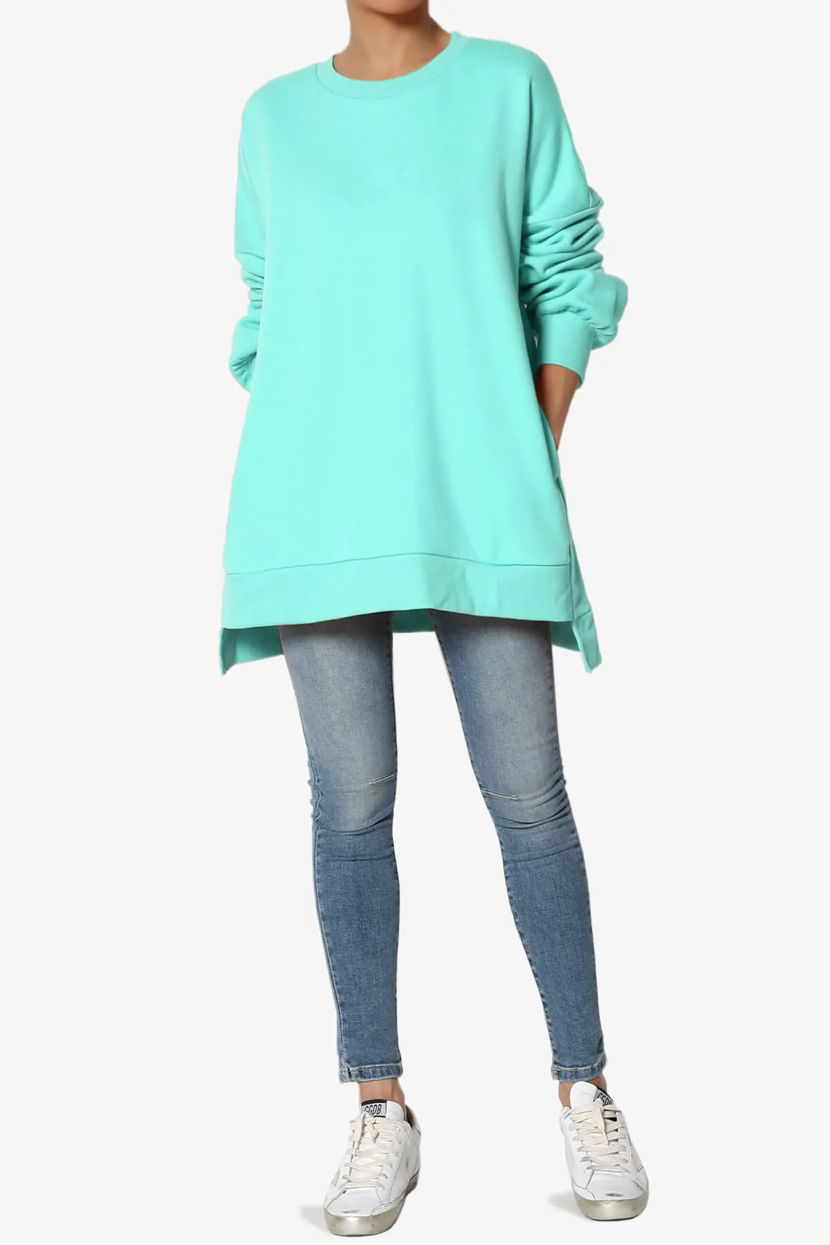Revel Hi-Low Boyfriend Sweatshirts PLUS