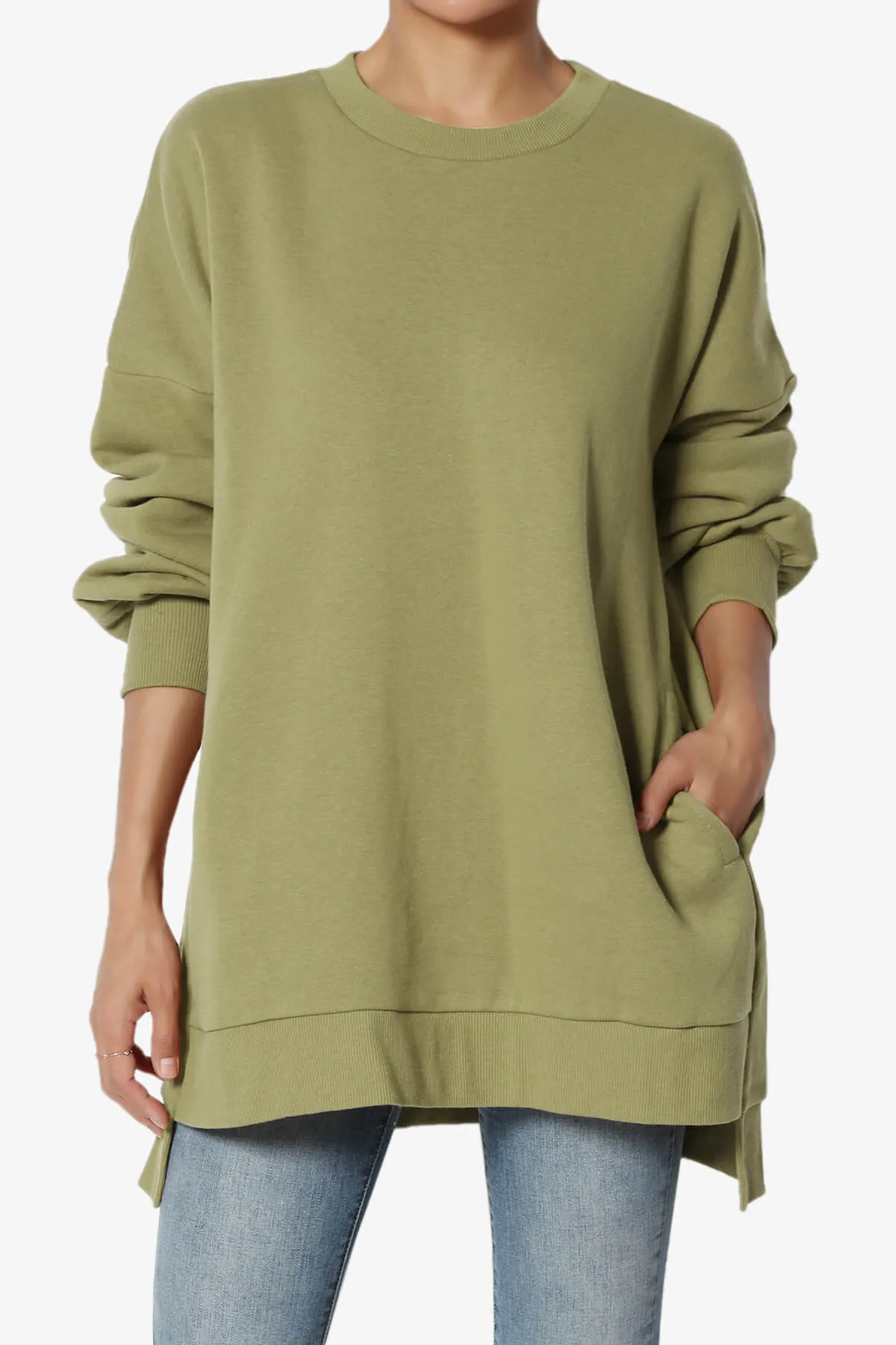 Revel Hi-Low Boyfriend Sweatshirts PLUS