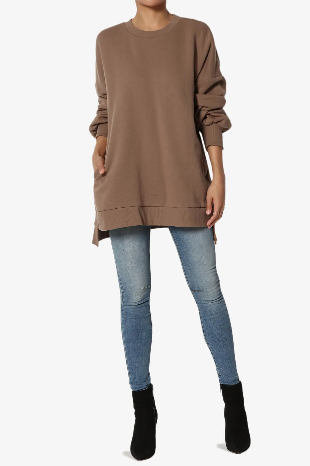 Revel Hi-Low Boyfriend Sweatshirts PLUS