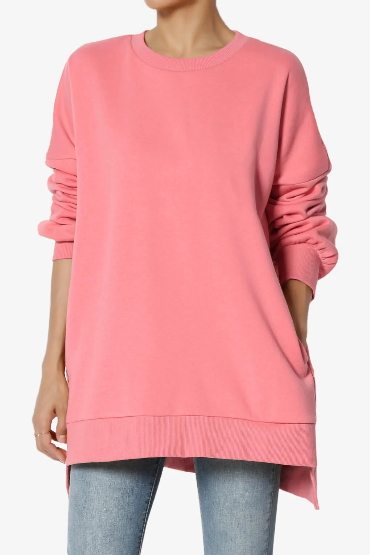 Revel Hi-Low Boyfriend Sweatshirts PLUS