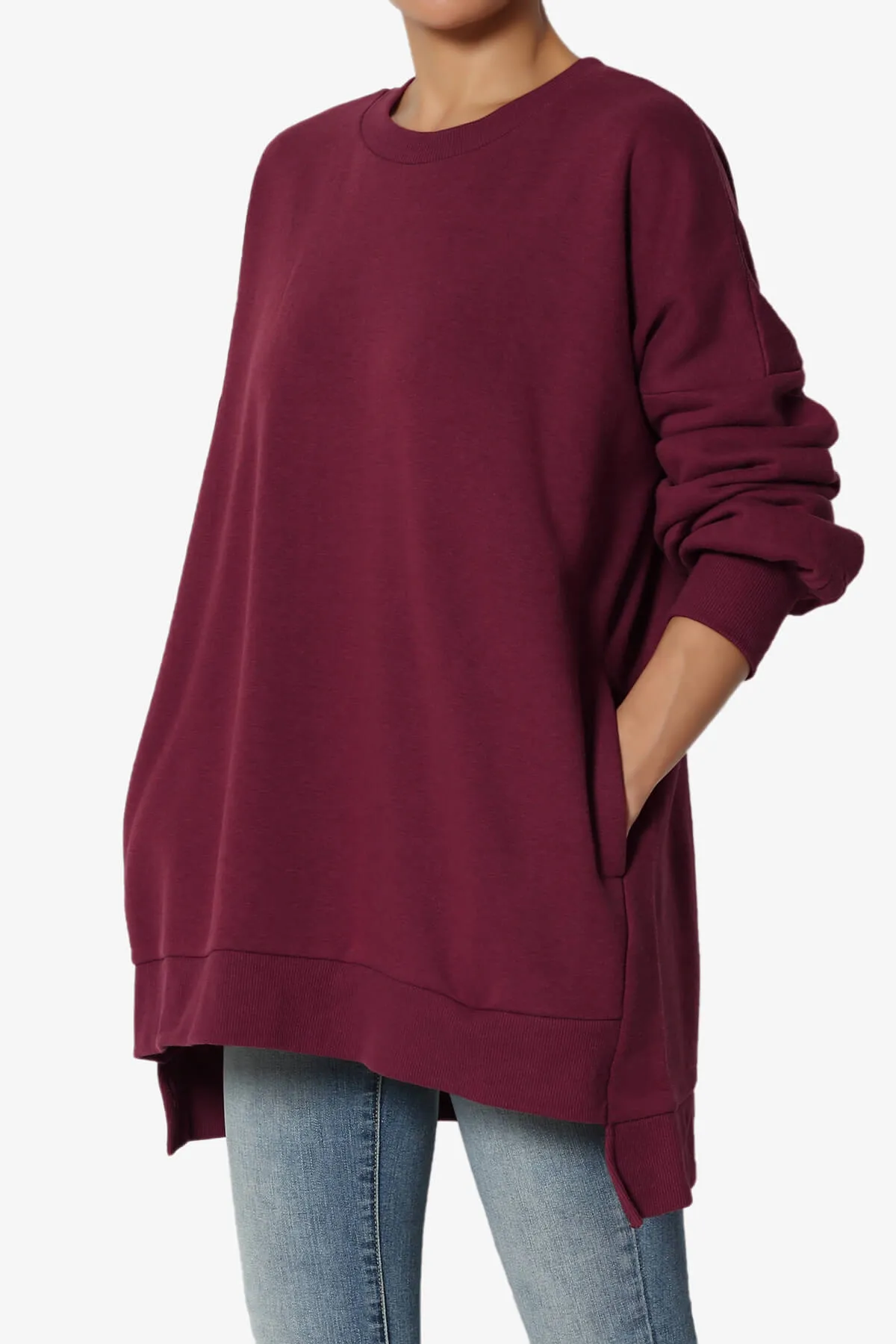 Revel Hi-Low Boyfriend Sweatshirts PLUS
