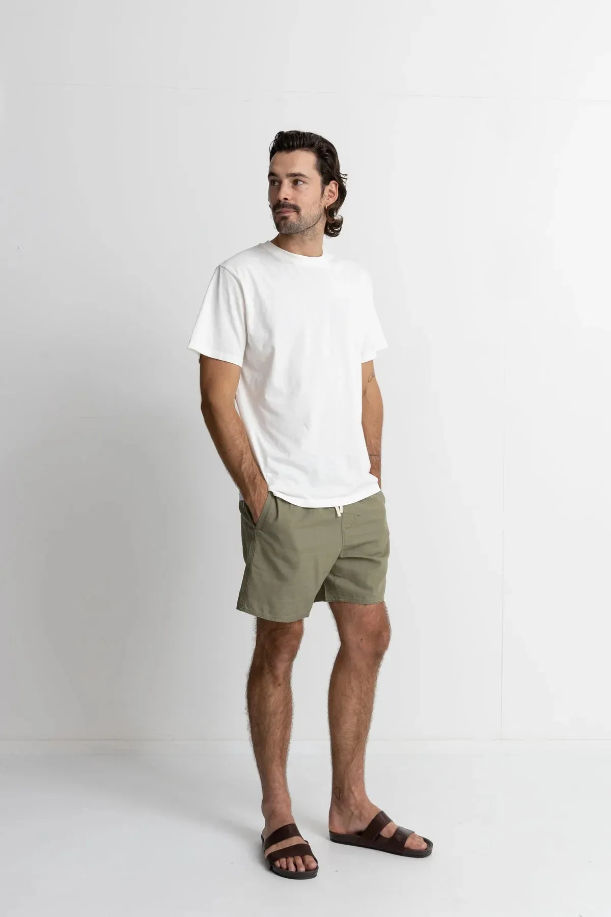 Rhythm - Classic Linen Jam Short - Olive