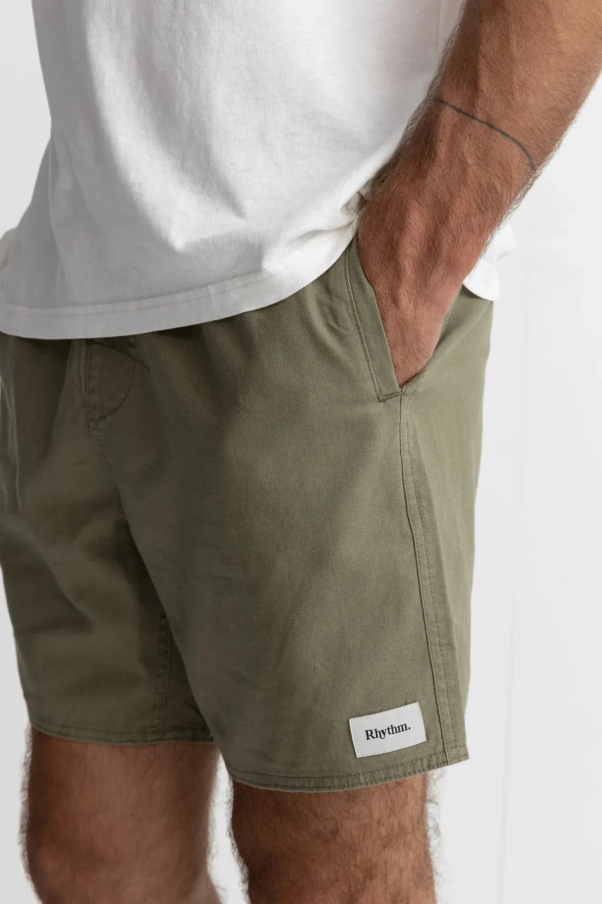 Rhythm - Classic Linen Jam Short - Olive