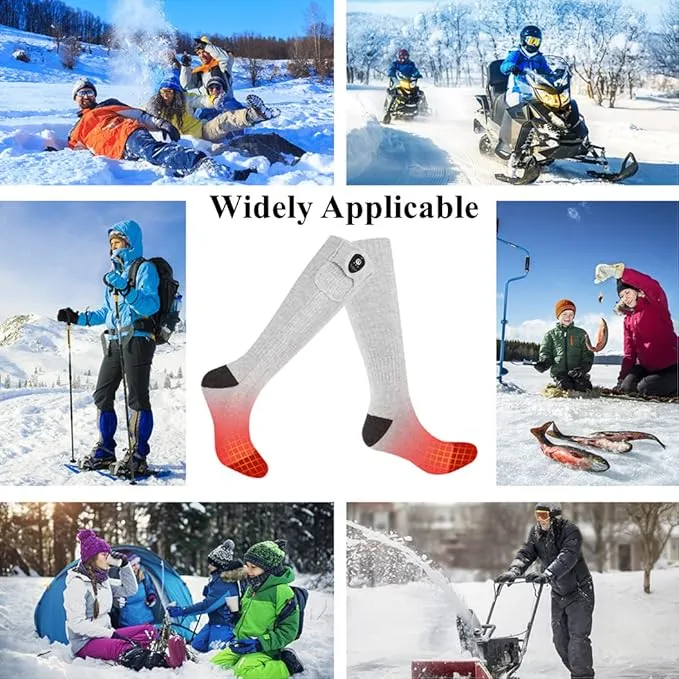 Savior Electric Heated Socks for Men Women,with APP Control Rechargeable Heated Socks,Washable,Suitable for Winter Work,Skiing,Cycling,Hiking,etc.