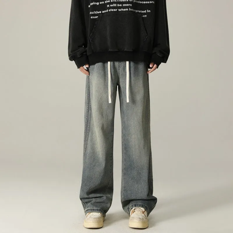 Sense Of Design Trendy Loose Striped Straight-leg Pants