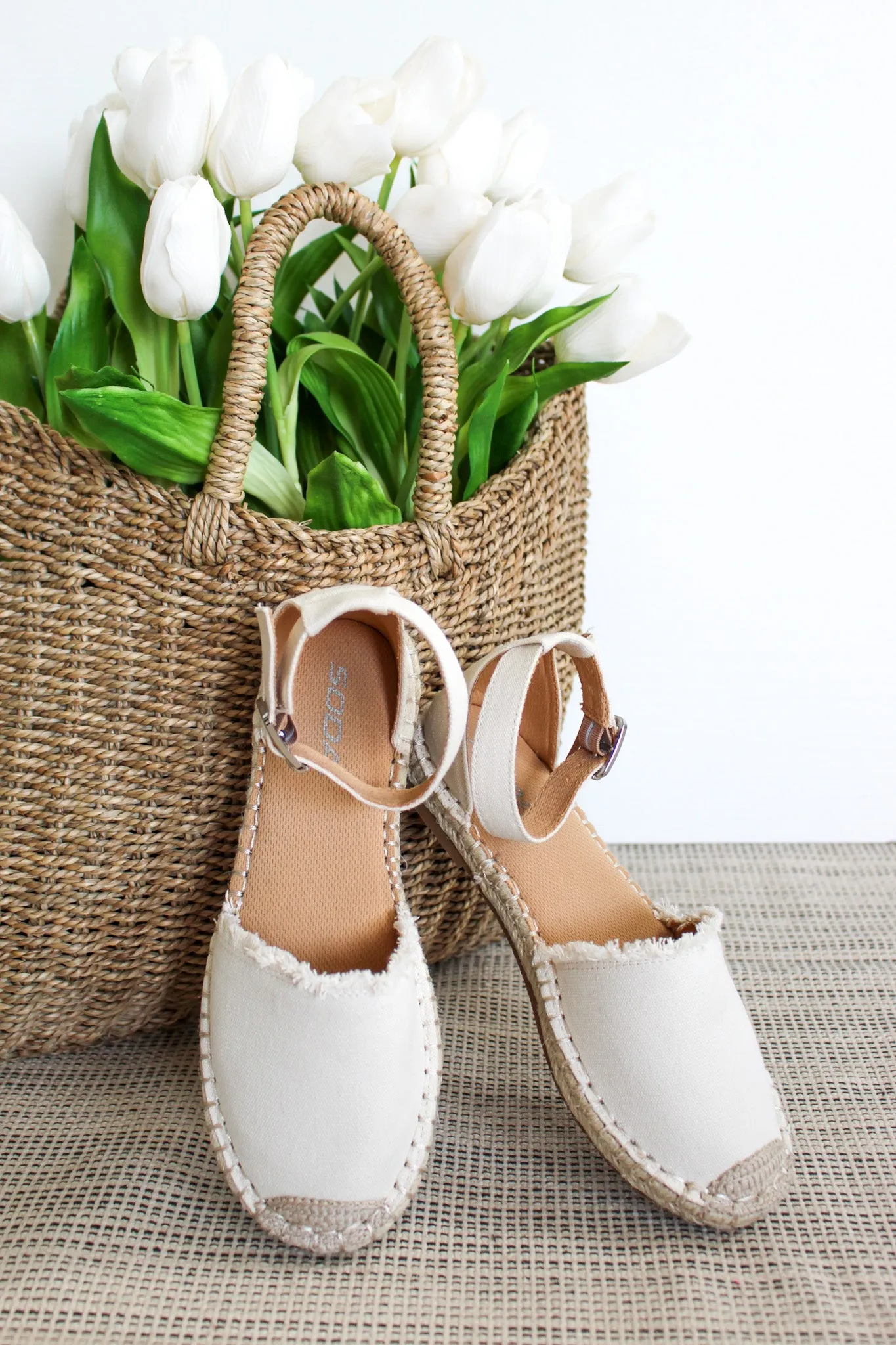 Sicily Espadrille Sandal • Ivory