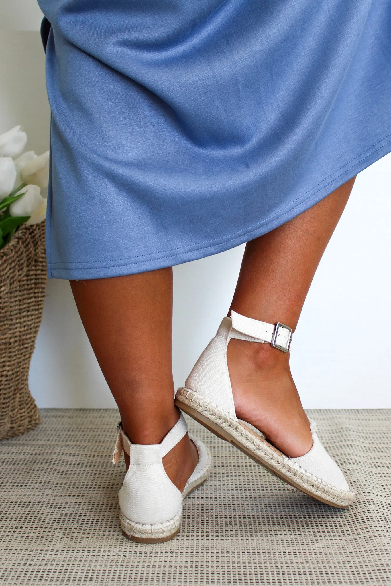 Sicily Espadrille Sandal • Ivory