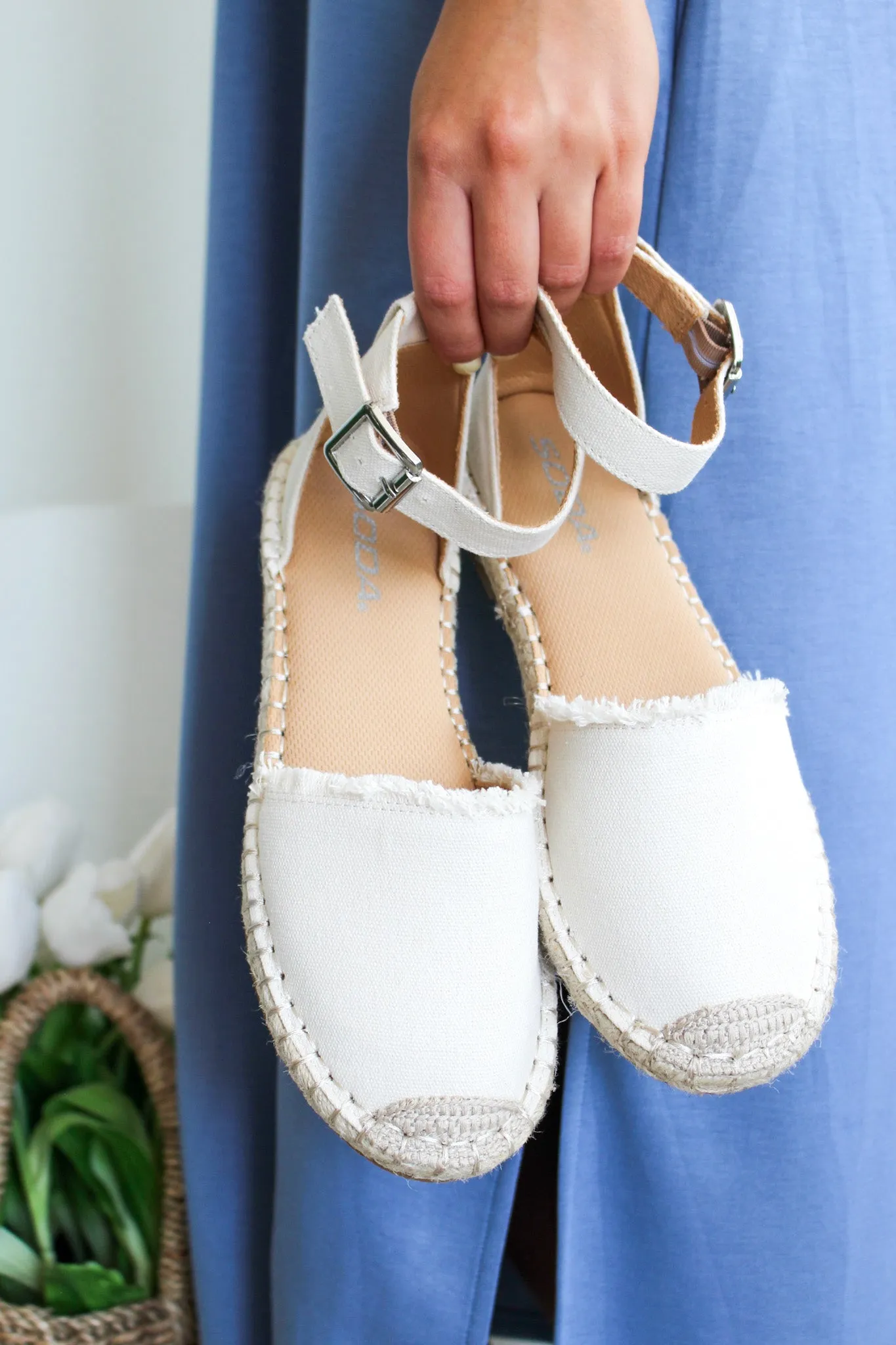 Sicily Espadrille Sandal • Ivory