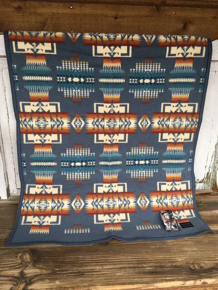 Slate Chief Joseph Muchacho Crib Baby Blanket by Pendleton, Slate