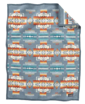 Slate Chief Joseph Muchacho Crib Baby Blanket by Pendleton, Slate