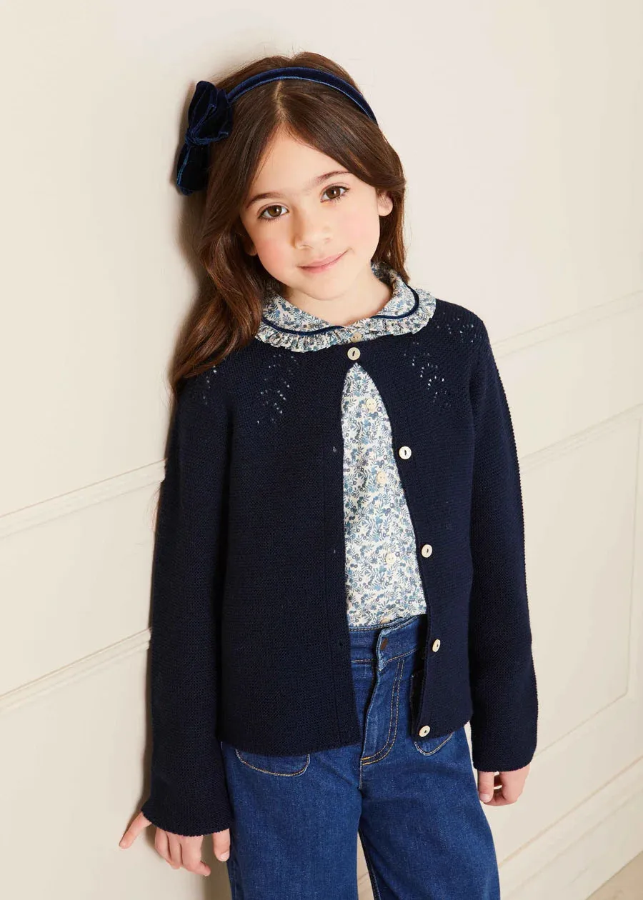 Soft Denim Wide Leg Trousers in Denim Blue (3-10yrs)