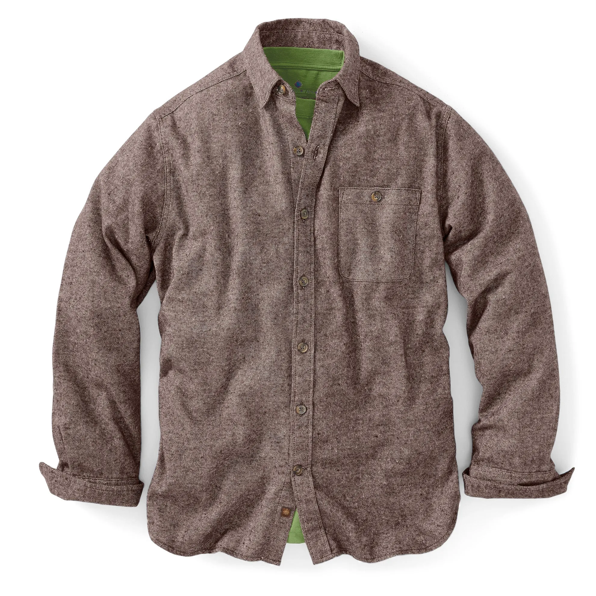 Solid Flannel Heather Twill Shirt