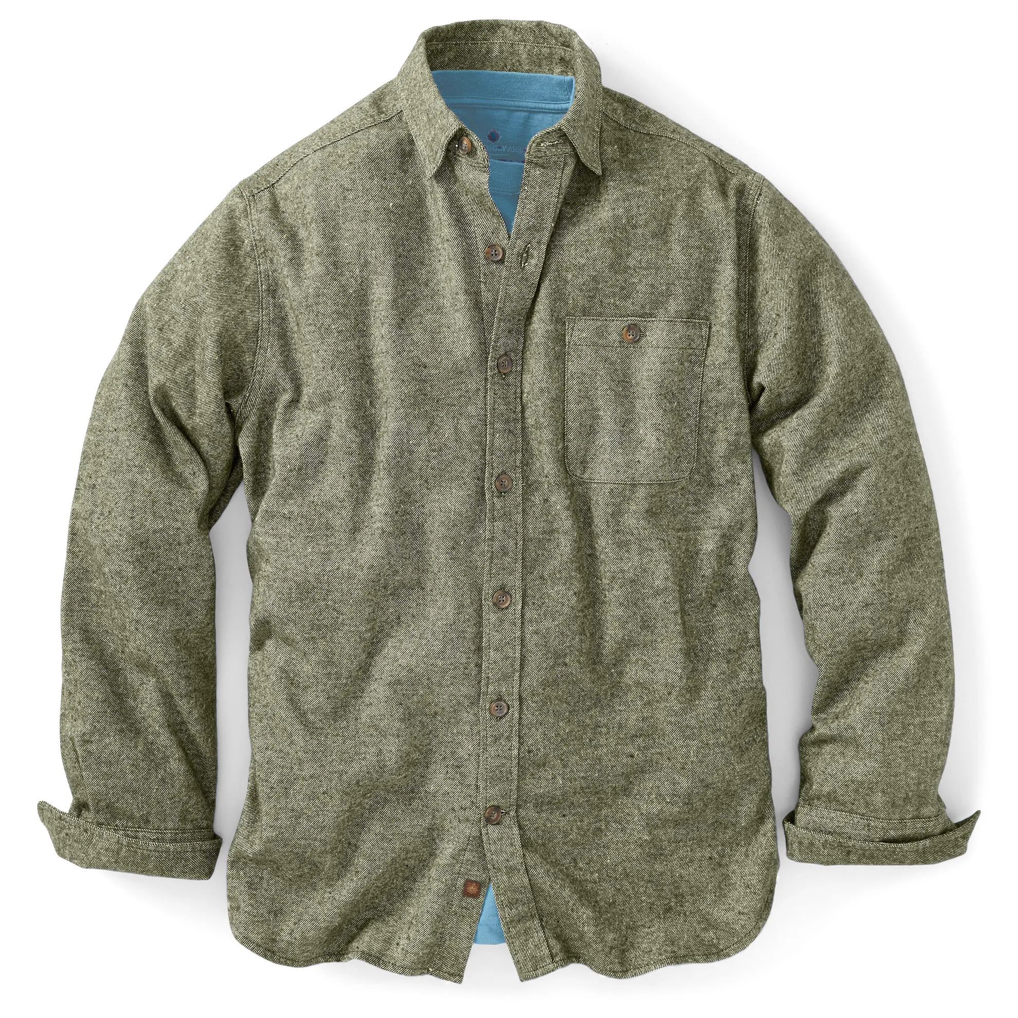 Solid Flannel Heather Twill Shirt