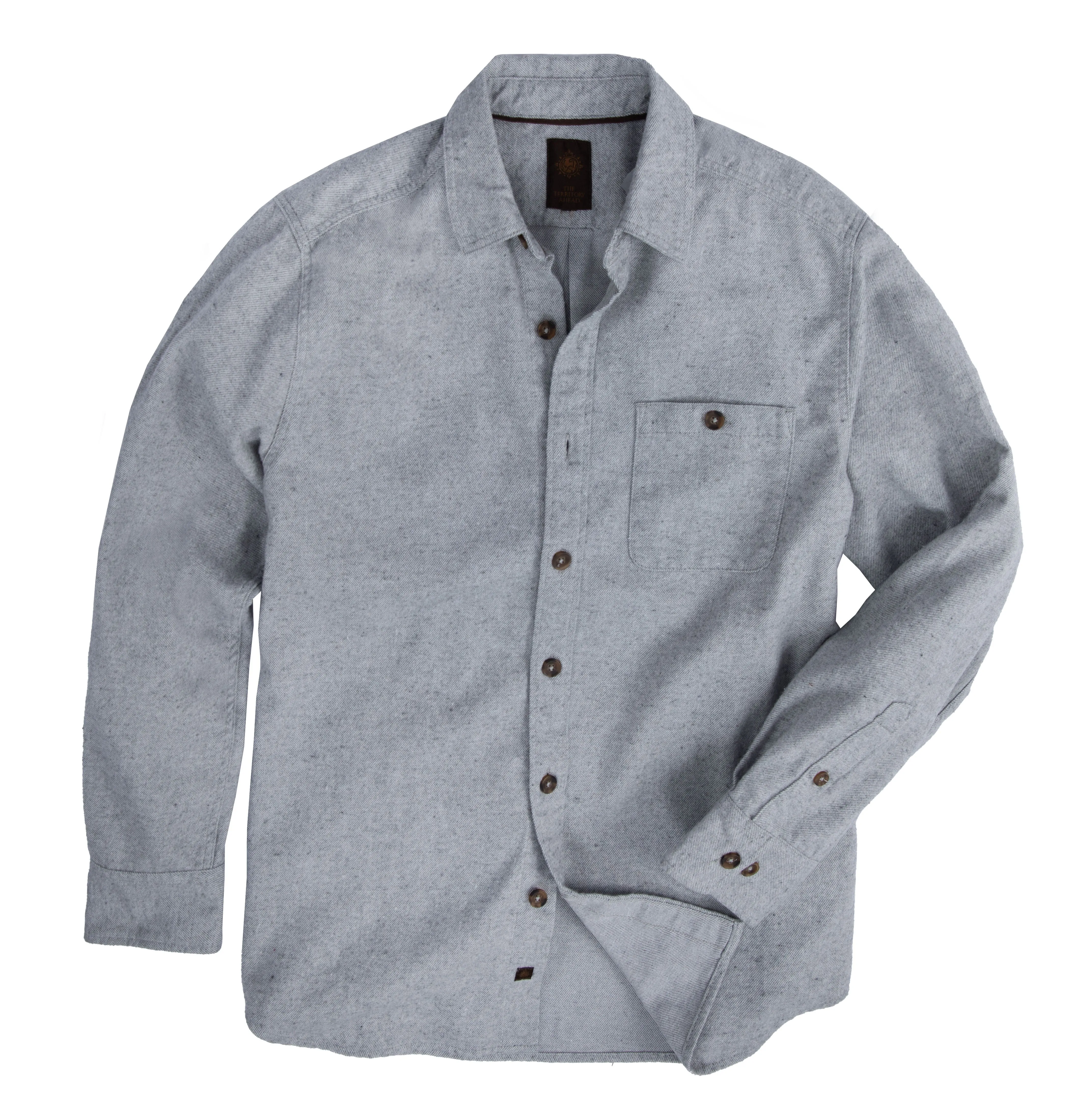 Solid Flannel Heather Twill Shirt