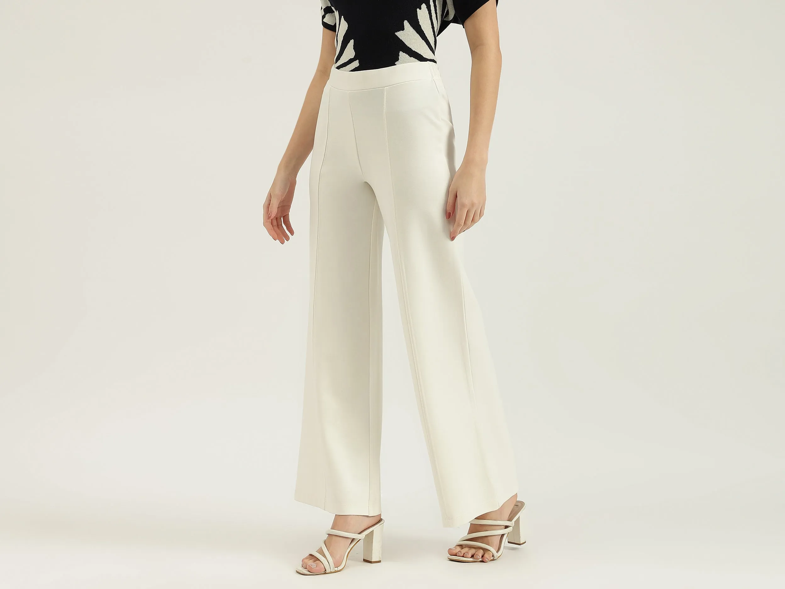 Solid Straight Fit Pants