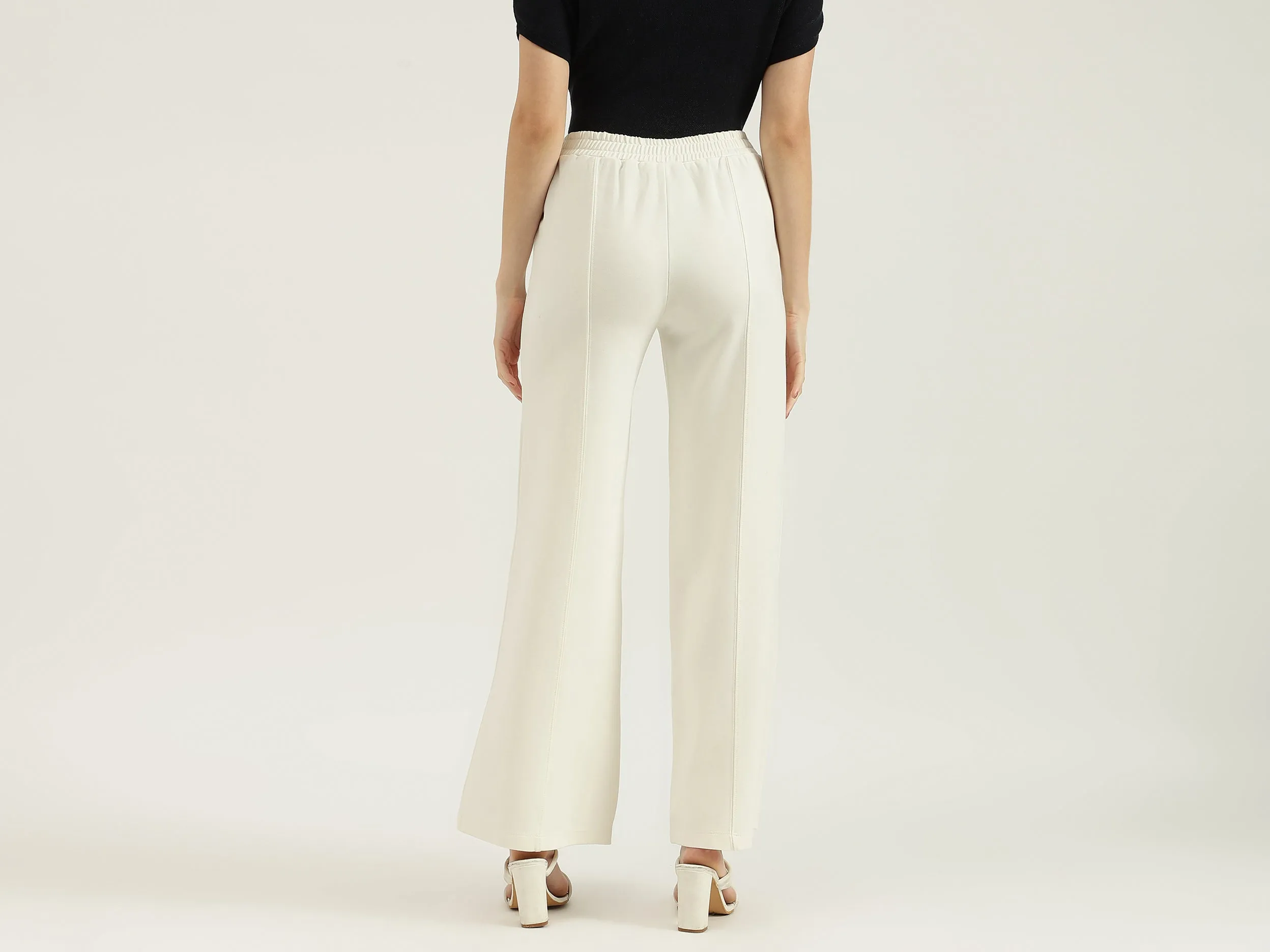 Solid Straight Fit Pants