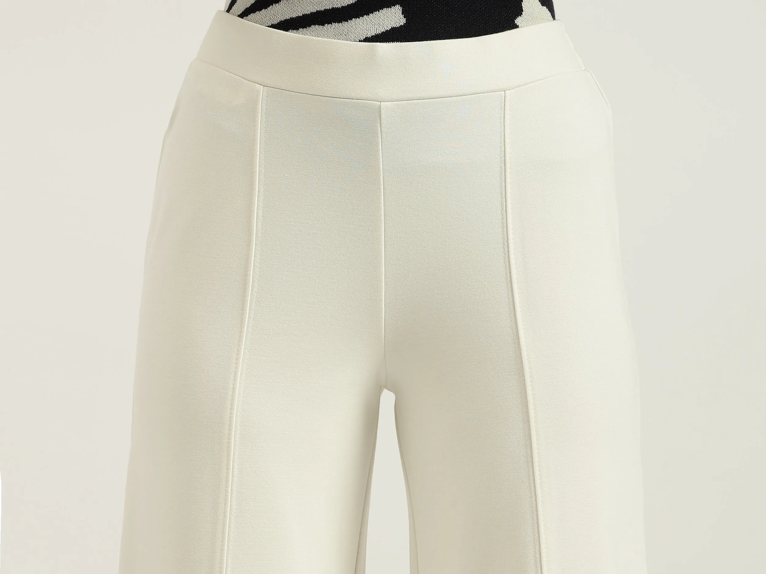 Solid Straight Fit Pants