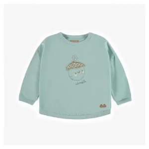 Souris Mini Long Sleeve Acorn Tee - Turquoise