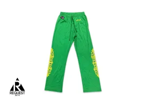 Sports Mesh Varsity Pants “Green/Yellow”