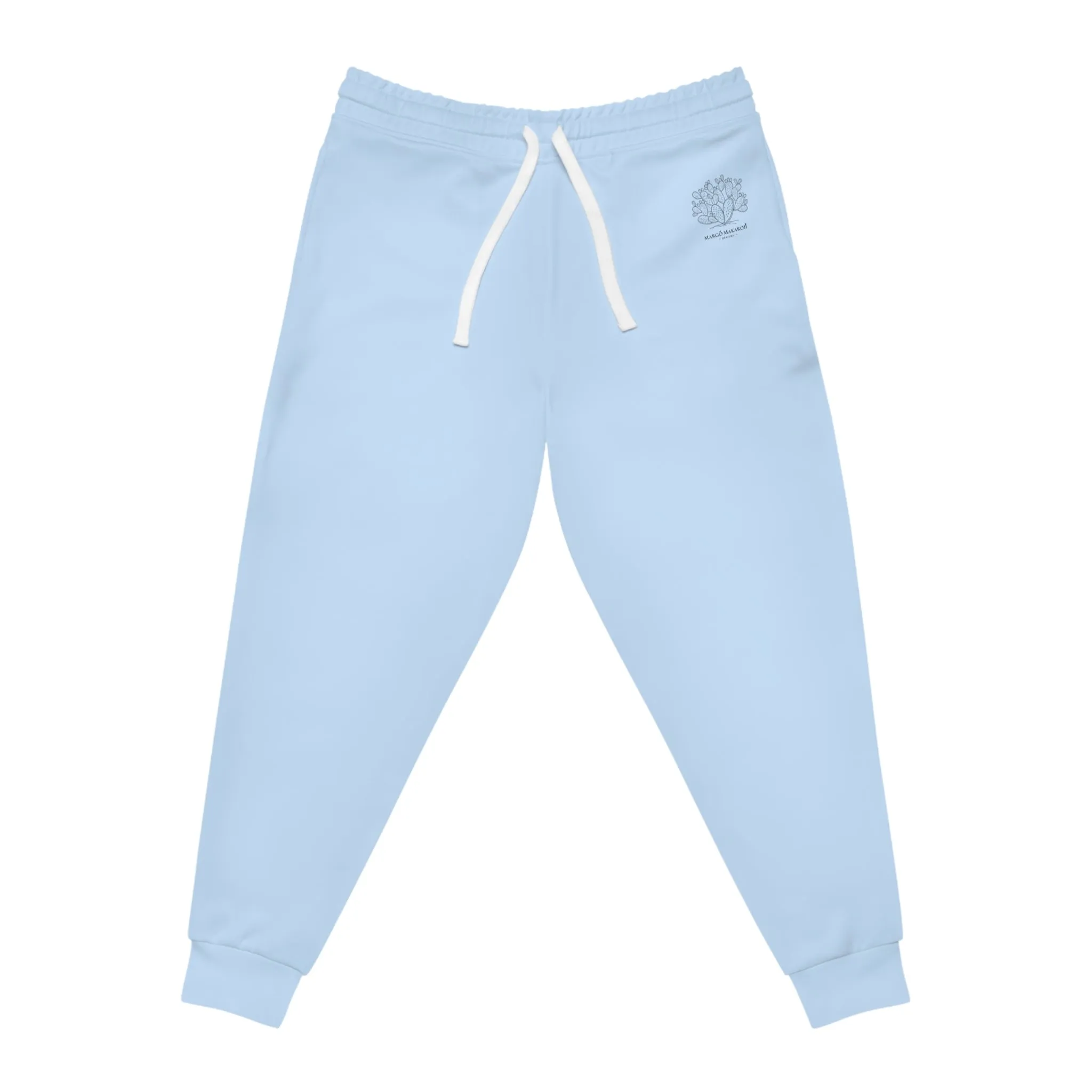 Spring Pastel Blue Lightweight Athletic Joggers - Margo Makaroff - Personalization Available