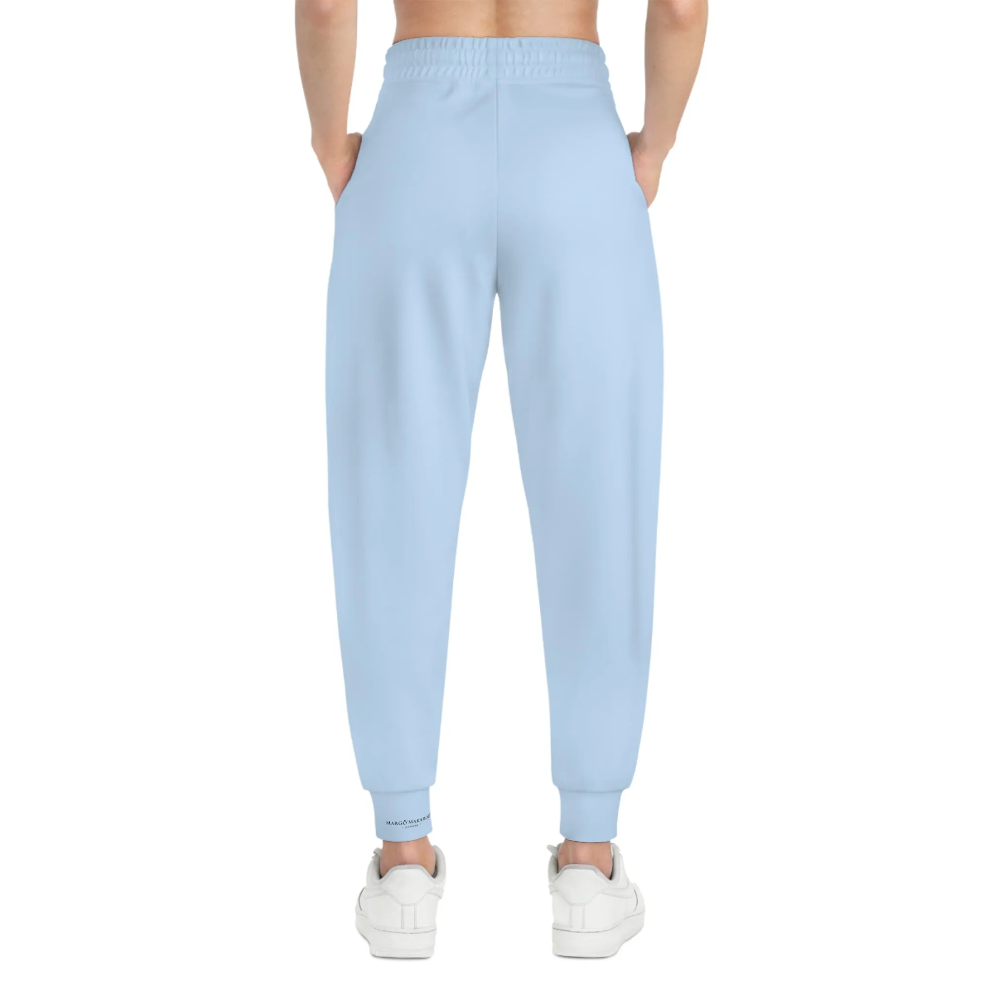 Spring Pastel Blue Lightweight Athletic Joggers - Margo Makaroff - Personalization Available