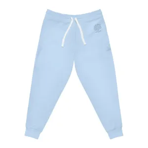 Spring Pastel Blue Lightweight Athletic Joggers - Margo Makaroff - Personalization Available