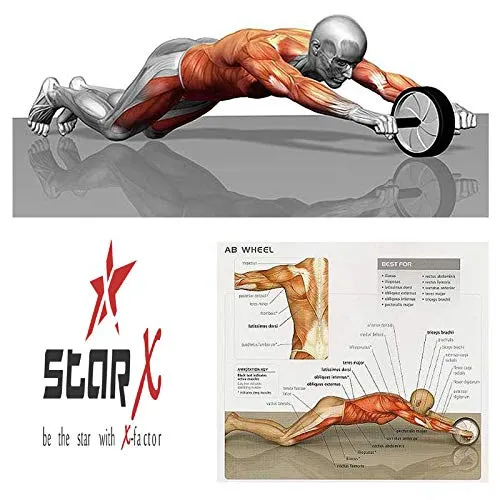 StarX AB-900 Plastic Ab Roller, Adult (Multicolor)