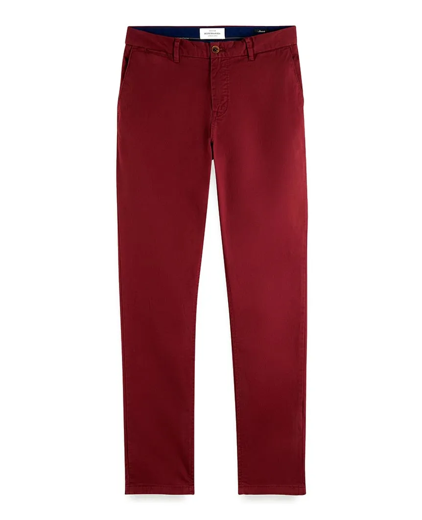 Stuart Stretch Chinos Regular Slim Fit Bordeaux