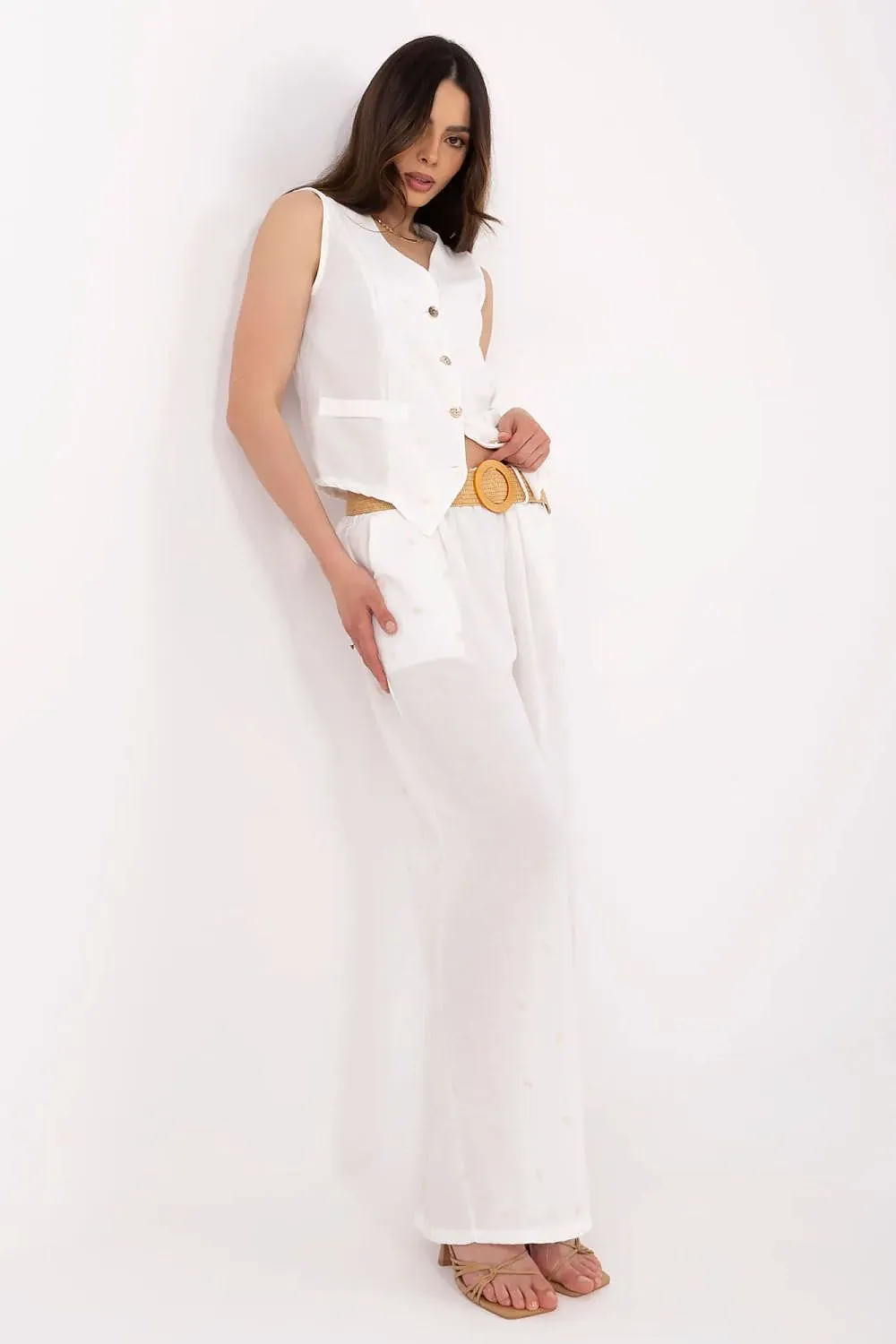 Stylish women's trousers set in a casual style