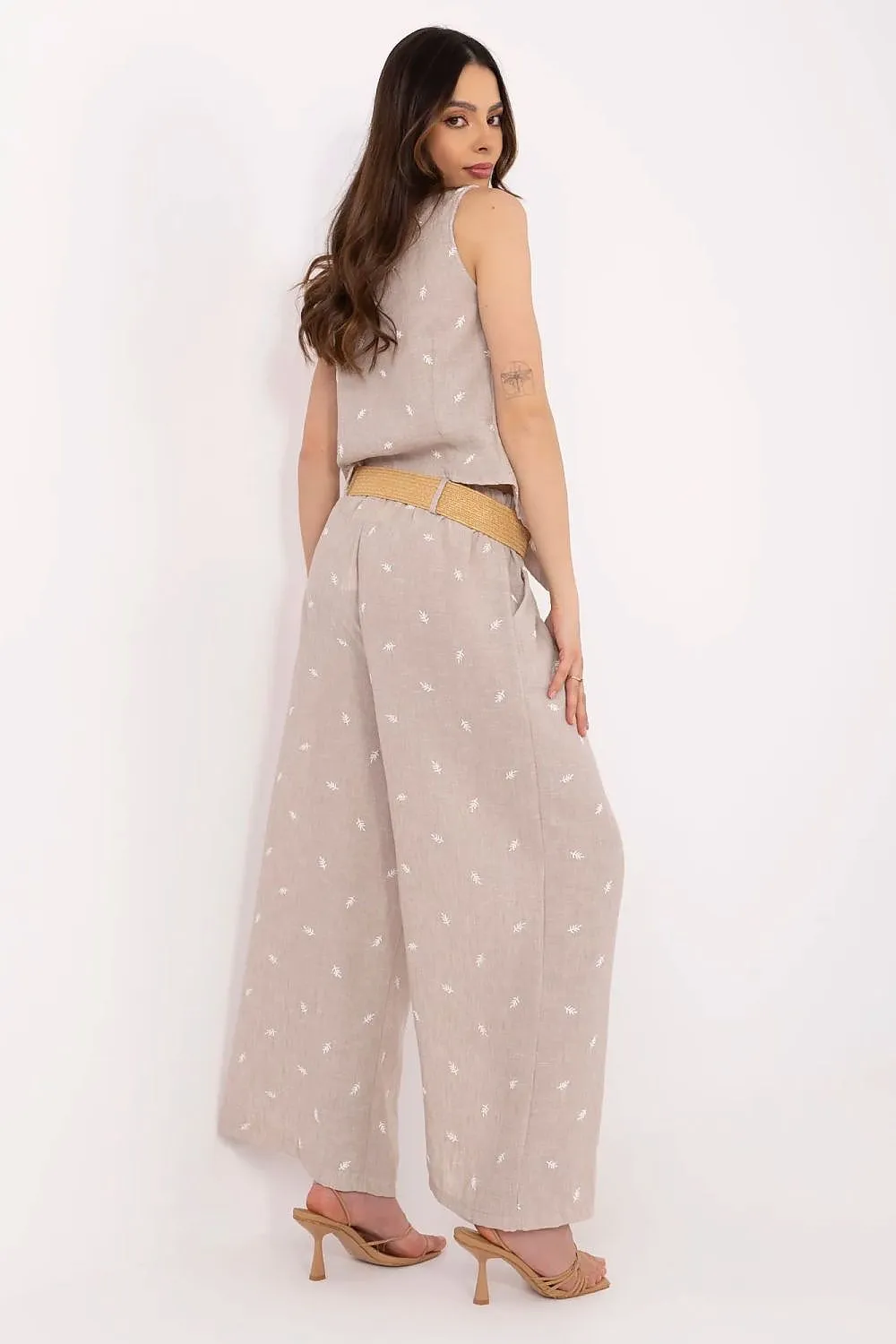 Stylish women's trousers set in a casual style