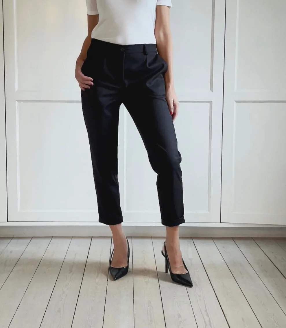 SUIT PANTS - BLACK