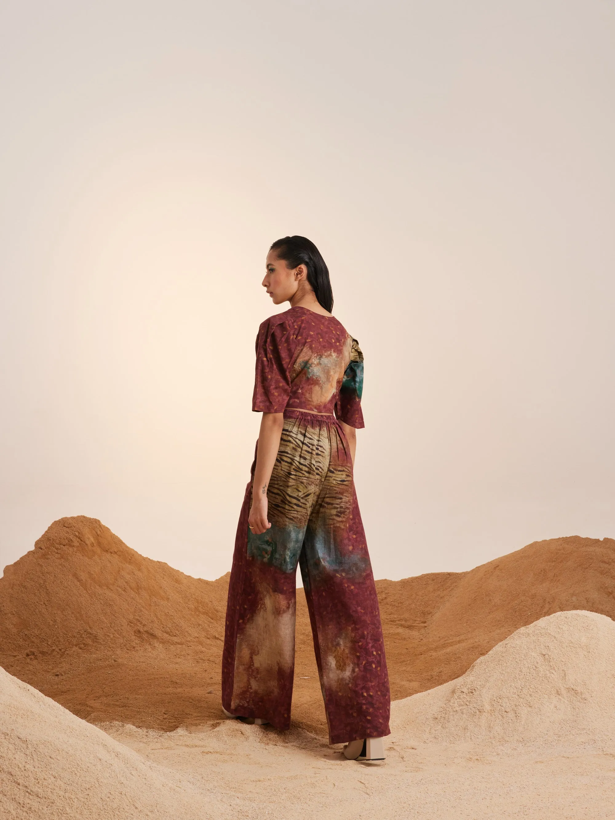 Summer Co-Ord Scalloped-Grain-Cotton Satin Linen-Ss25-Scl-Set-Grain-Cord