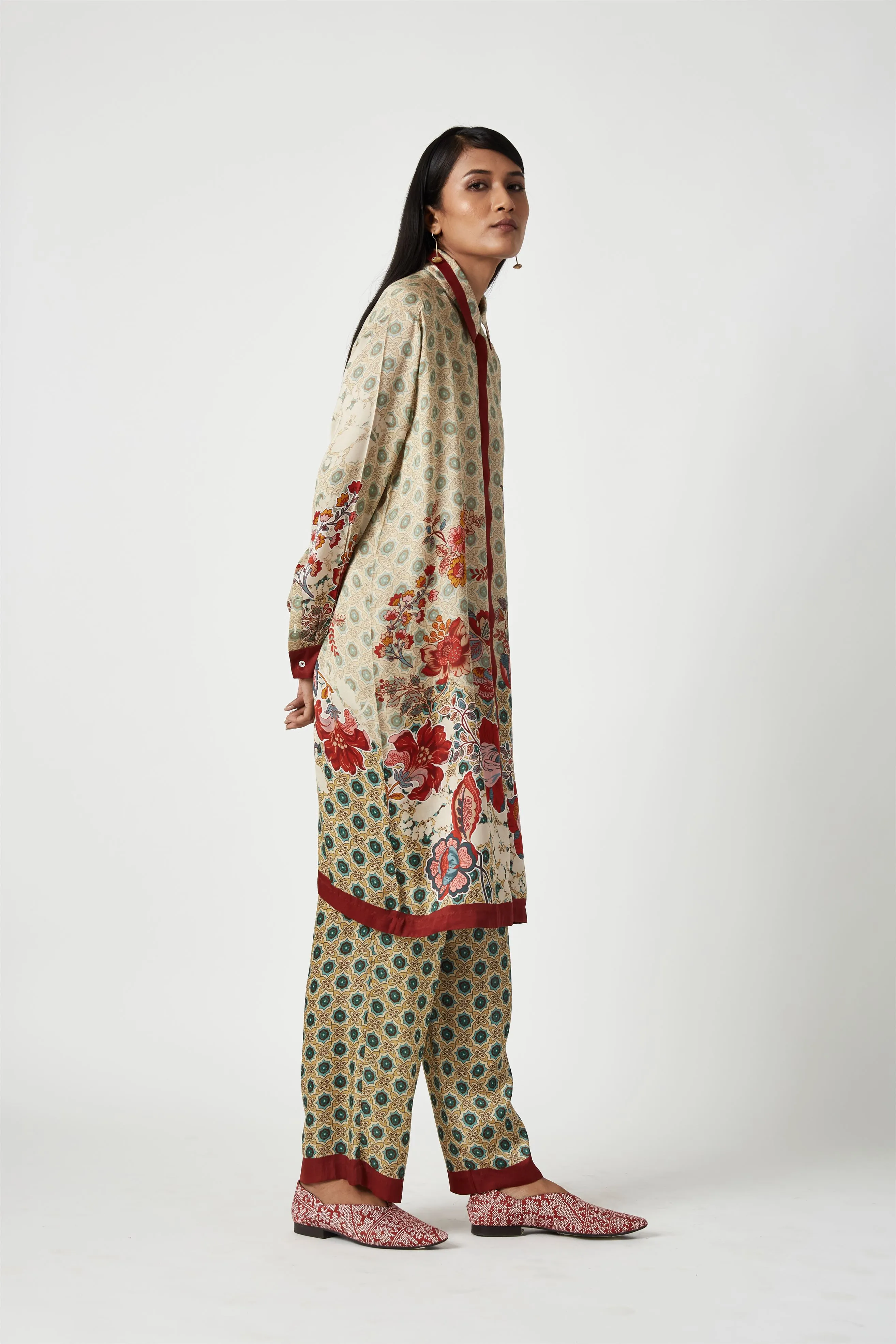 Summer Kurta Set Modal Satin Buton Printed-Fashion Edit Java 3-9JV-123C-Payal Pratap