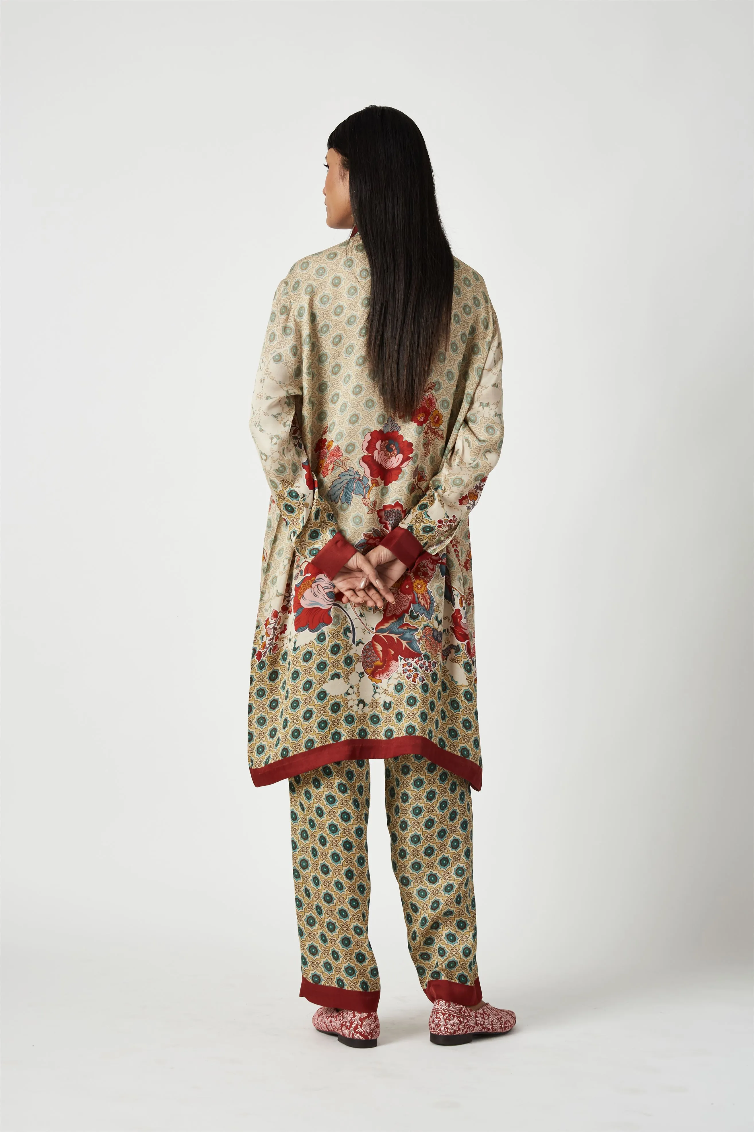 Summer Kurta Set Modal Satin Buton Printed-Fashion Edit Java 3-9JV-123C-Payal Pratap