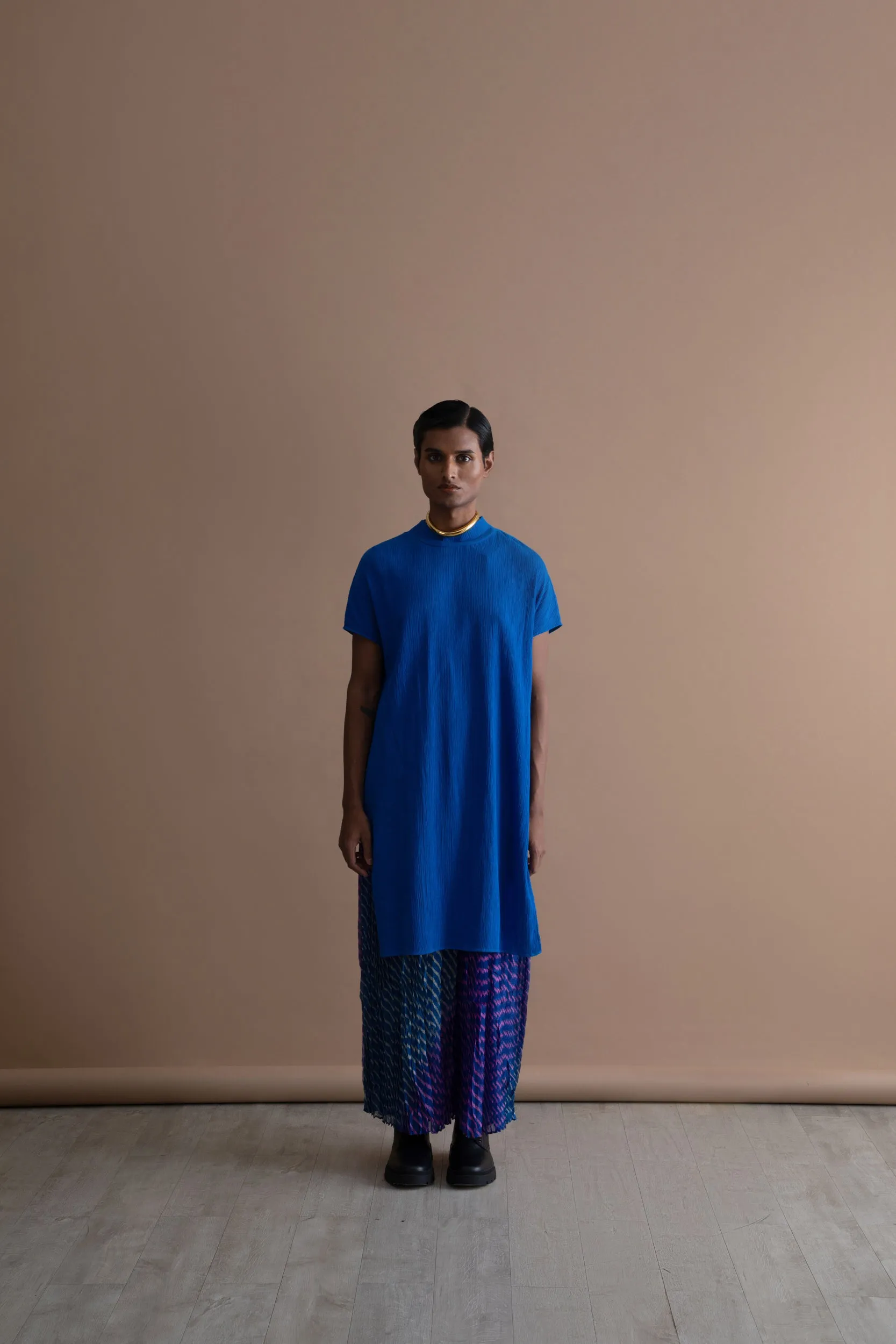 Summer Tunic Iota Crinkle Cotton Fashion Edit Kai-18A Urvashi Kaur