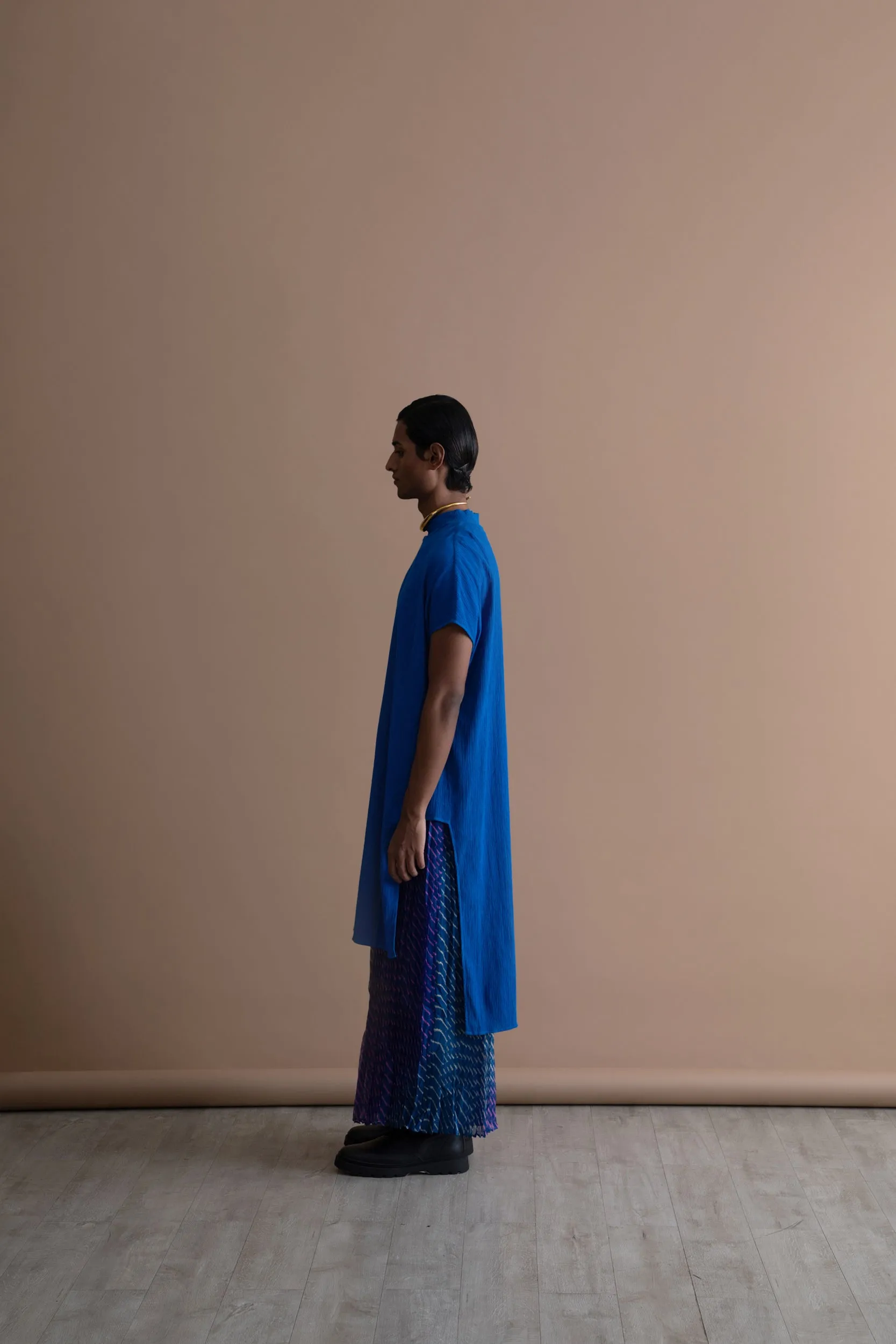 Summer Tunic Iota Crinkle Cotton Fashion Edit Kai-18A Urvashi Kaur