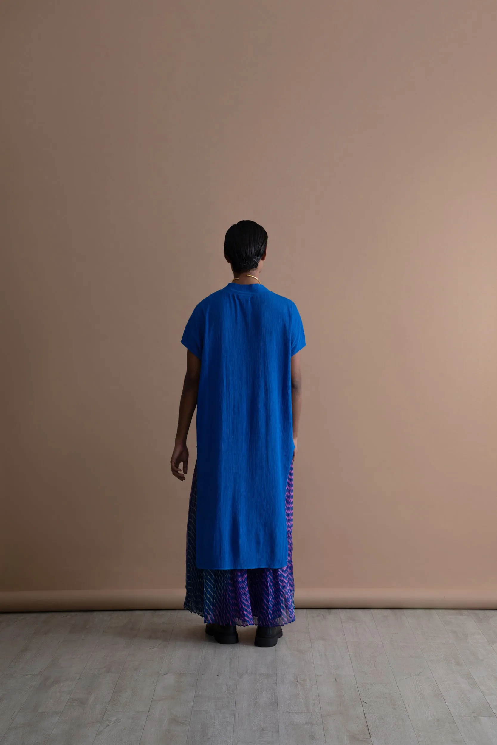 Summer Tunic Iota Crinkle Cotton Fashion Edit Kai-18A Urvashi Kaur