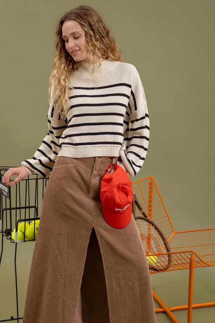 The Ellie Cropped Stripe Sweater