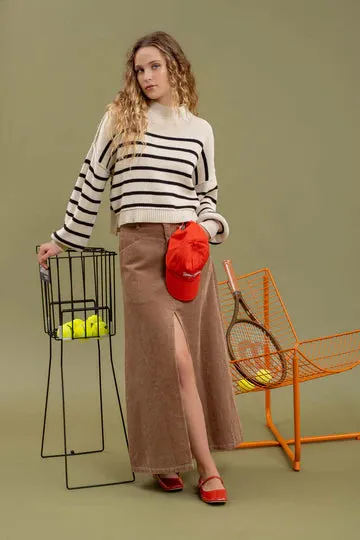 The Ellie Cropped Stripe Sweater