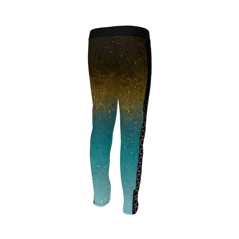 The Scene AOP | Track Pants | Gold Patina