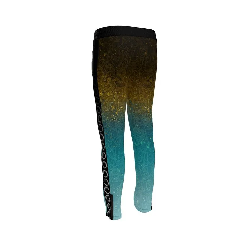 The Scene AOP | Track Pants | Gold Patina