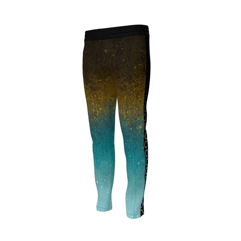 The Scene AOP | Track Pants | Gold Patina