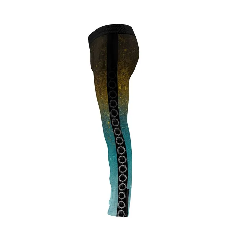 The Scene AOP | Track Pants | Gold Patina