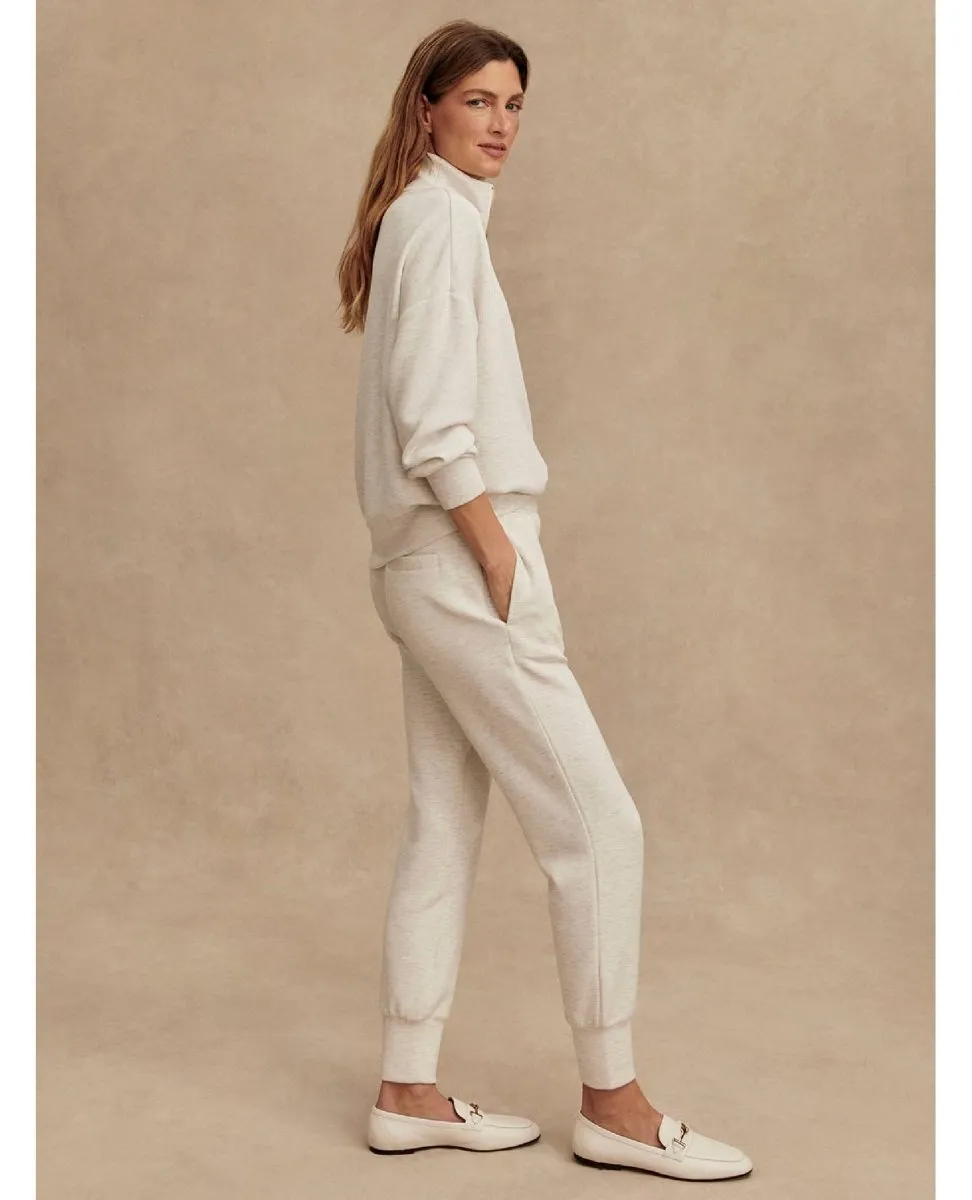 The Slim Cuff Pant 27.5" Ivory Marl