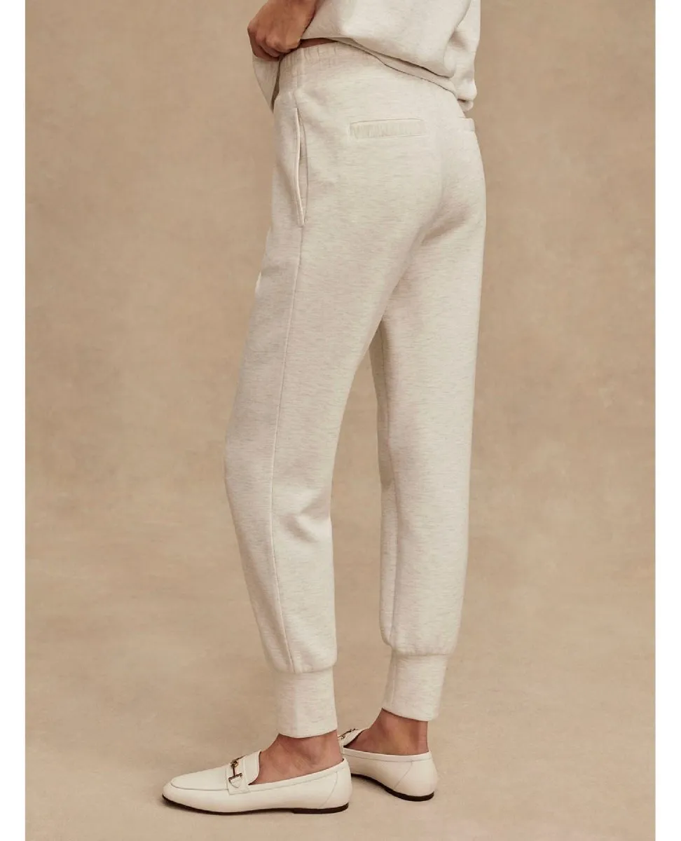 The Slim Cuff Pant 27.5" Ivory Marl