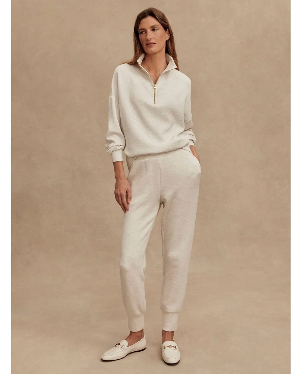 The Slim Cuff Pant 27.5" Ivory Marl
