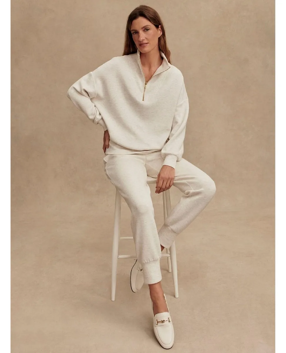 The Slim Cuff Pant 27.5" Ivory Marl